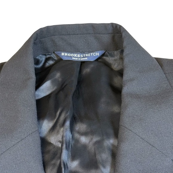 Brooks Brothers Stretch Blazer 44R 3 Button Navy Blue Sport Coat Jacket wool - Picture 2 of 5